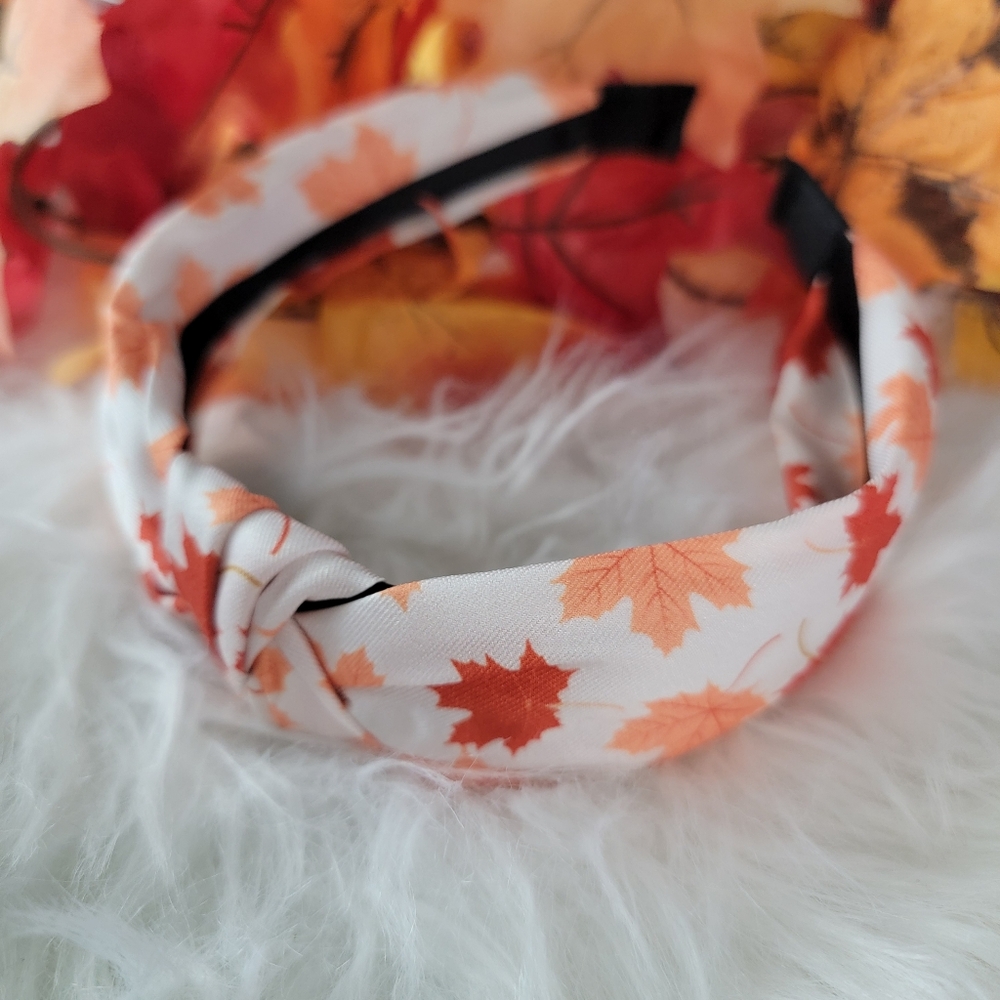 Autumn Leaf Print Headband